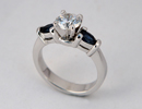 pear sapphire diamond ring