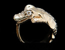Gold Alligator Ring